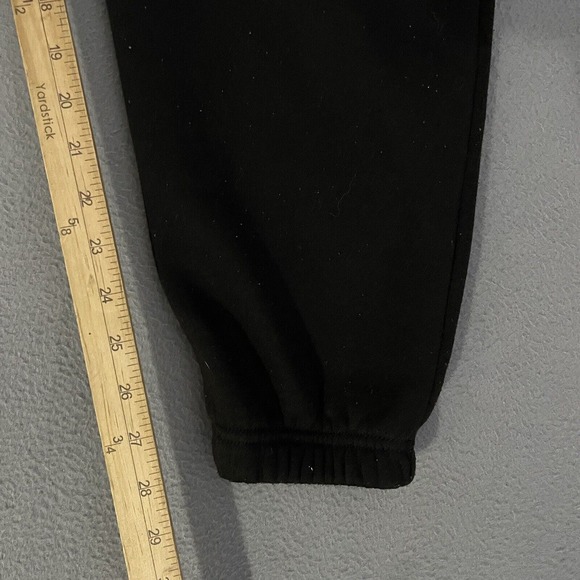 Boohoo Man Official Tapered Sweatpants Black Tracksuit Trousers‎ Large - Picture 5 of 6